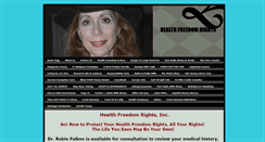 Desktop Screenshot of healthfreedomrights.com