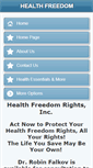 Mobile Screenshot of healthfreedomrights.com